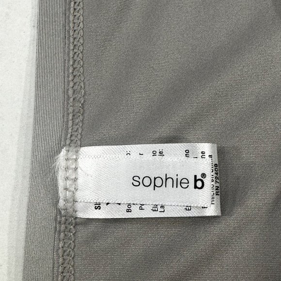 Sophie B Women's Sz XL Panty Brief Hi Cut Leg Lace Accent Gray New Without Tags - Picture 3 of 8